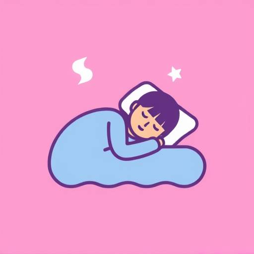 Icon of a sleeping person, representing sleep